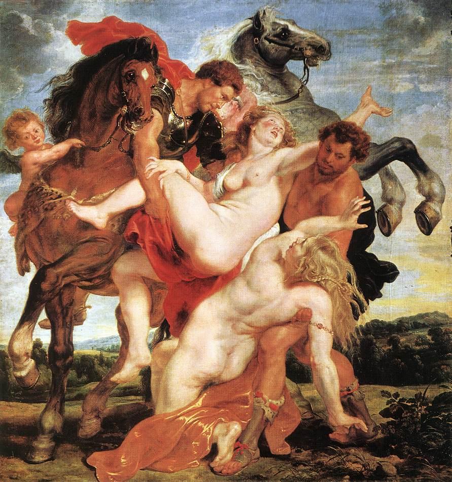 O Estupro das Filhas de Leuccipus, Peter Paul Rubens,1617-1618