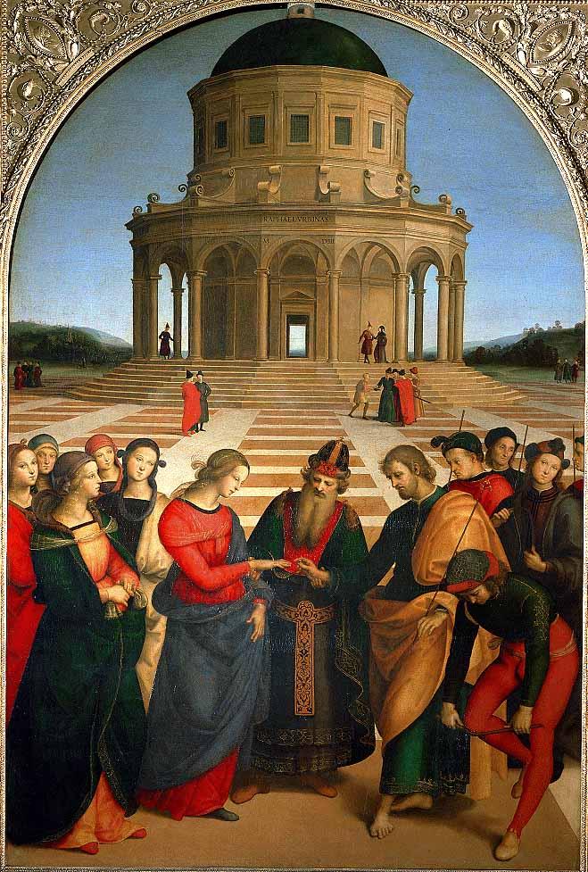 O Casamento da Virgem, Rafael,1504