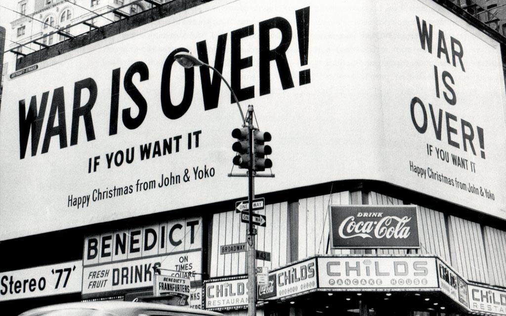 A Guerra Acabou..., Times Square, 1969