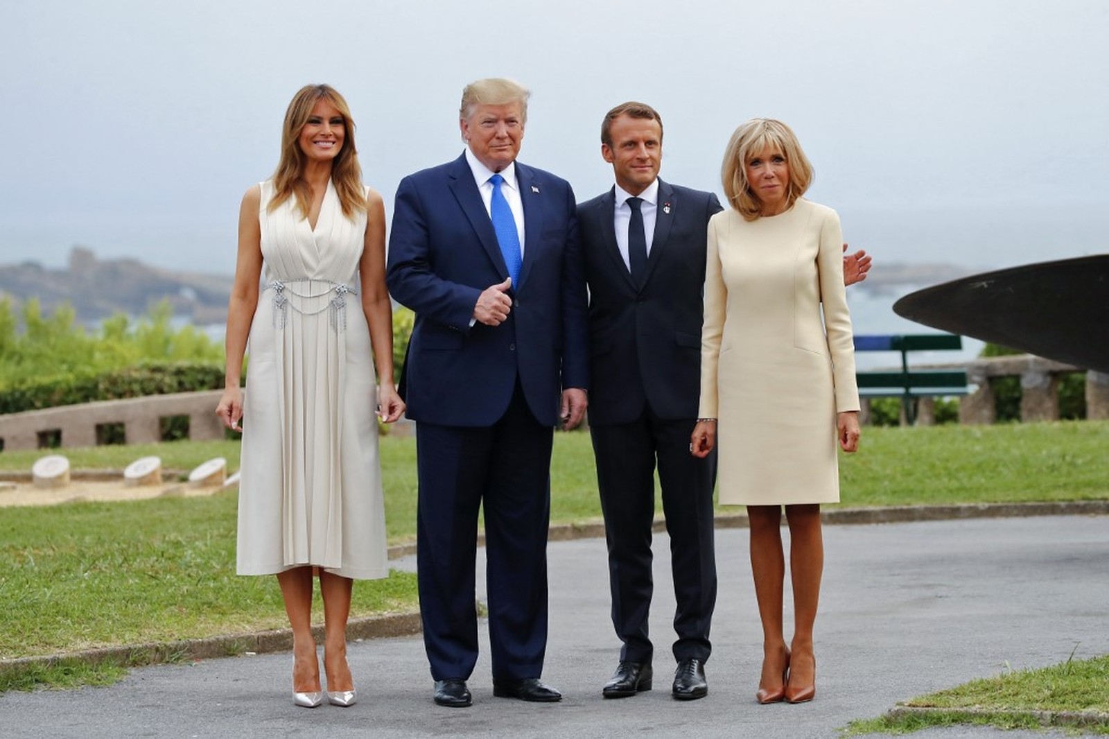 Presidentes dos Estados Unidos e da FranÃ§a em encontro bilateral antes da reuniÃ£o dos lÃ­deres do G7