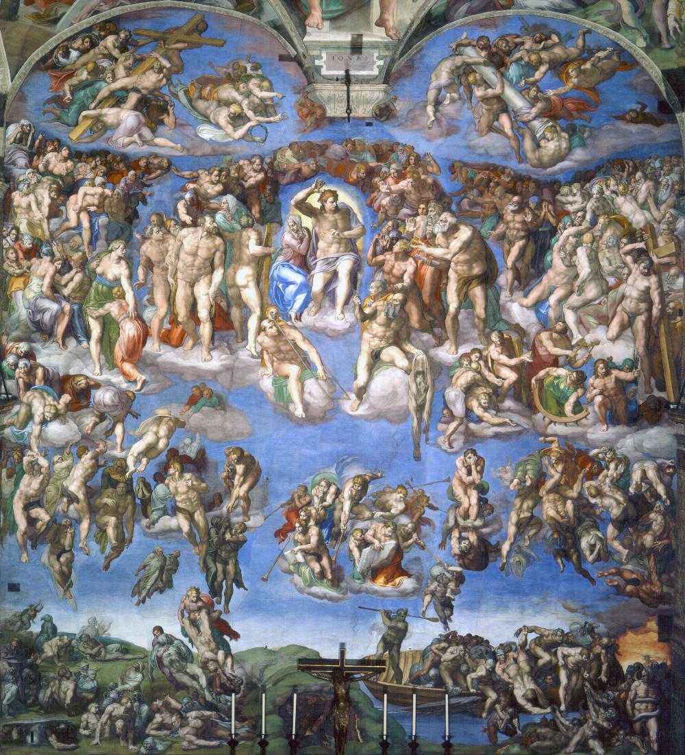 'Juízo Final', de Michelangelo, localizado na Capela Sistina, Vaticano