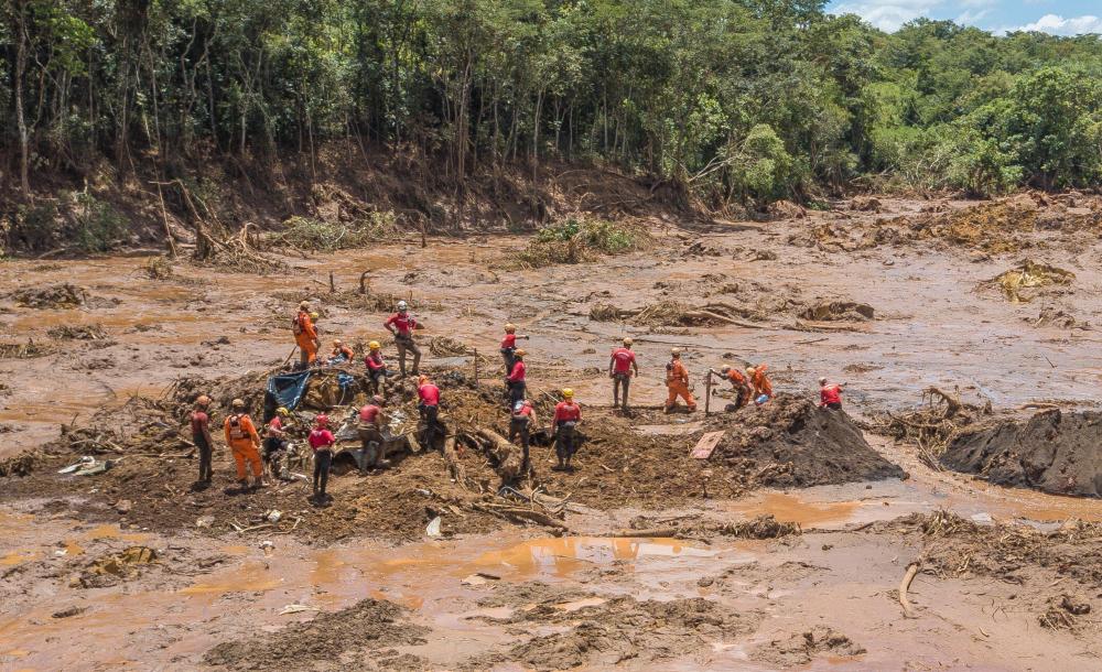 No dia 25 de janeiro de 2019, uma barragem de mineração da Vale em Brumadinho (MG) se rompeu deixando mais de 270 mortos