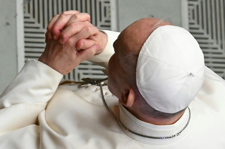Papa Francisco em sua audiência geral semanal, no Vaticano, em 4 ago. 2021