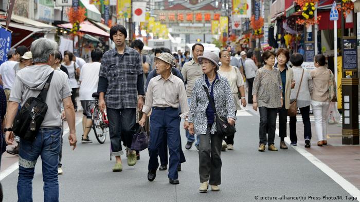 Atualmente, um em cada quatro japoneses tem mais de 65 anos