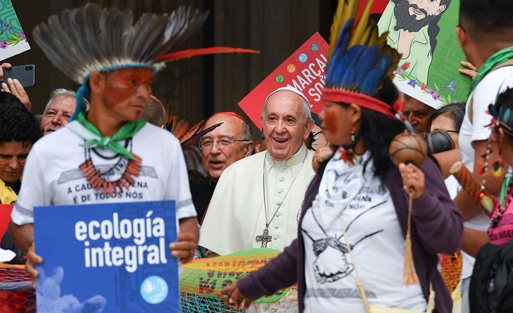 Papa Francisco durante Sínodo da Amazônia