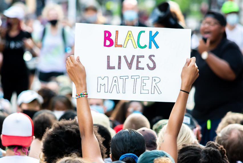 Manifestação 'Vidas negras importam', nos EUA, em junho de 2020