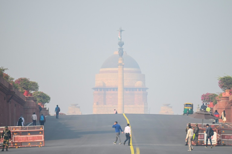 Nova Délhi afetada por nuvem de poluição em 15 de novembro de 2021
