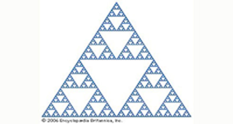 O matemático polonês Wac?aw Sierpi?ski descreveu o fractal que leva seu nome em 1915, embora o desenho, como motivo artístico, remonte pelo menos à Itália do século 13 (Encyclopædia Britannica, Inc.)