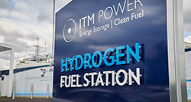 Placa de uma estação de combustível de hidrogênio (Wikimedia/Bexim)