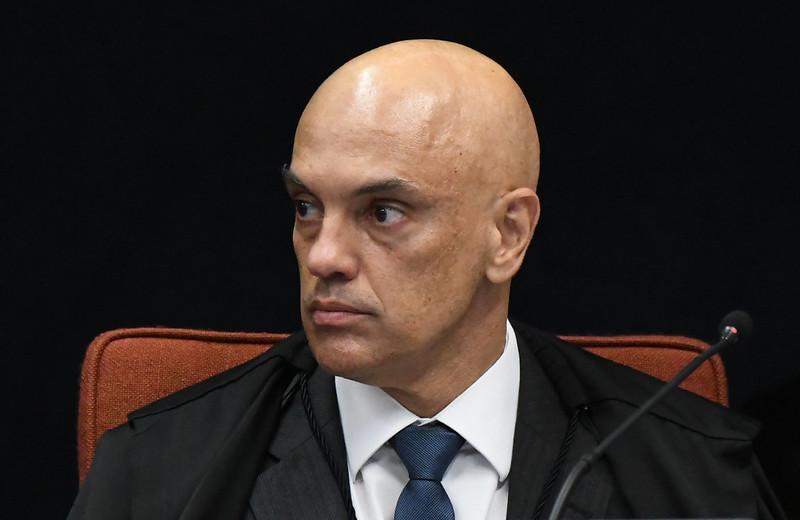 Ministro Alexandre de Moraes durante sessão da 1ª turma do STF