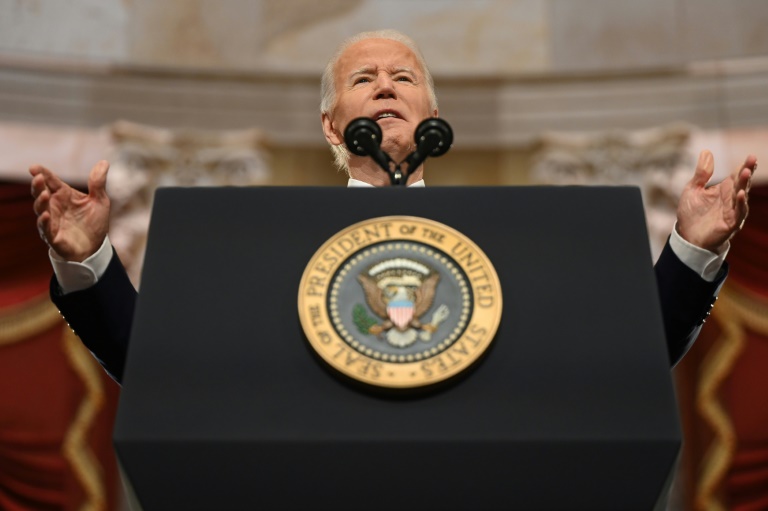 Joe Biden discursa no Capitólio