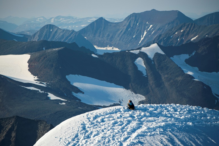 Pico sul do maciço de Kebnekaise, em 26 de agosto de 2021 ao norte da Suécia