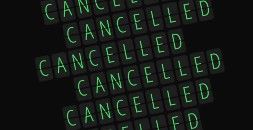 Palavras de cancelamento em tela digital (iStock)