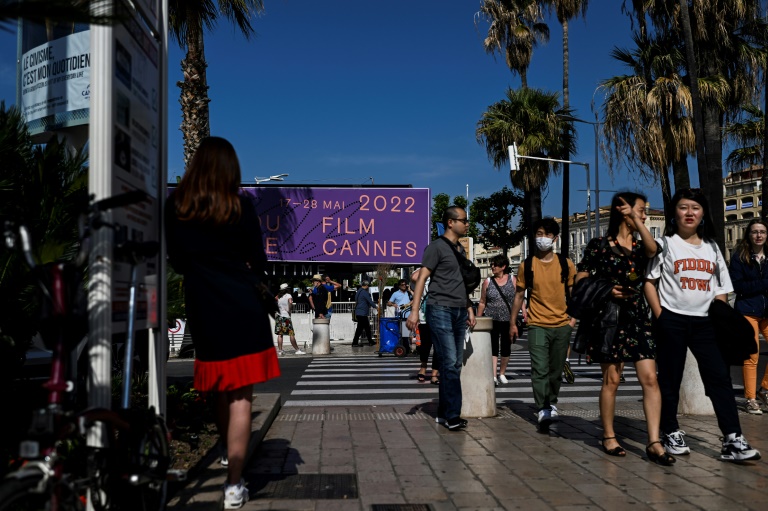 Vista de Cannes, sul da França, em 16 de maio de 2022, véspera do início do festival de cinema