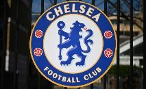 Símbolo do Chelsea na entrada do estádio Stamford Bridge (Daniel LEAL/AFP)