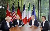 Líderes do G7 se encontram no Schloss Elmau, sul da Alemanha (Ludovic MARIN/AFP)