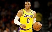 Russell Westbrook optou por permanecer no Los Angeles Lakers na temporada 2022-2023 (Christian Petersen/AFP)