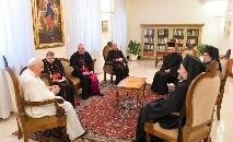 Papa com a delegação do Patriarcado Ecumênico de Constantinopla (Vatican Media)
