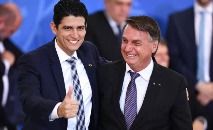 Marcelo Sampaio e Jair Bolsonaro (Evaristo Sá/AFP)