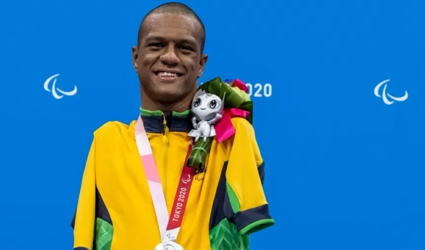 Gabriel Geraldo, o Gabrielzinho, é o primeiro medalhista do Brasil nas Paralimpíadas 2020 (Miriam Jeske/CPB)
