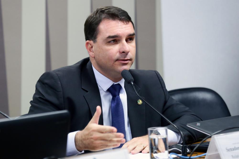 Flávio Bolsonaro é apontado como líder do esquema de rachadinhas (Michel Jesus/Câmara dos Deputados)